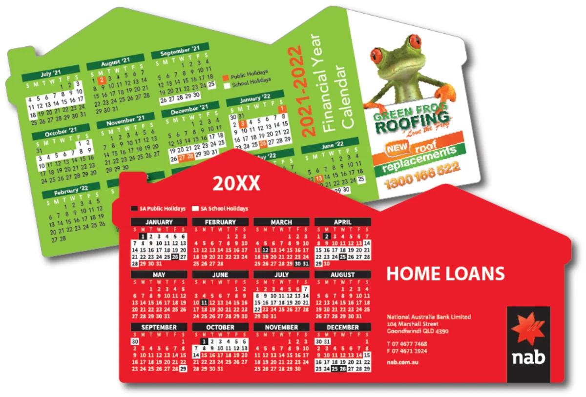 Value DL House Landscape — Calendar fridge magnets