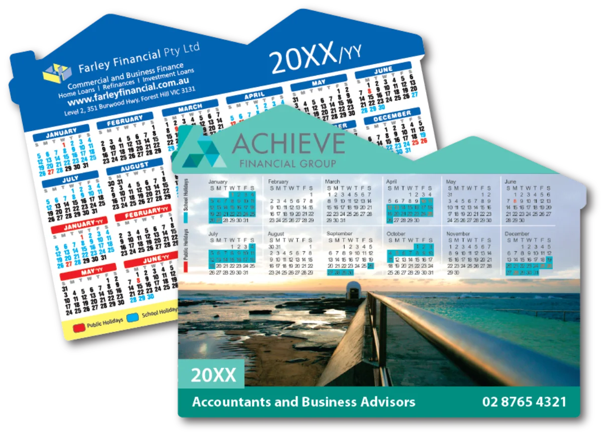 A5 House — Calendar fridge magnets