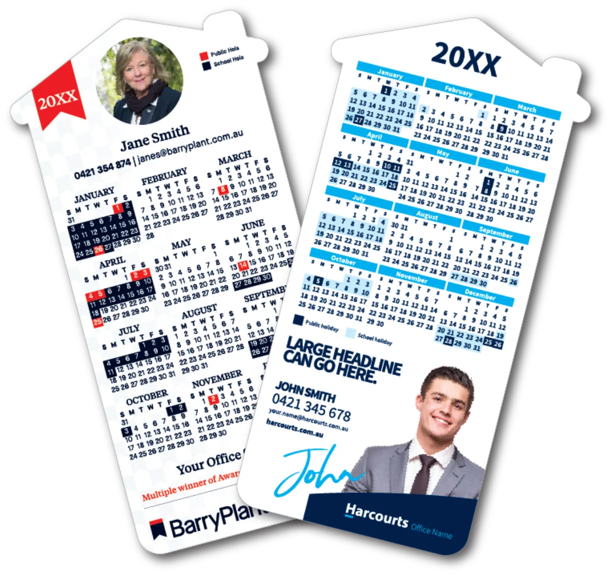 DL House Portrait — Calendar fridge magnets