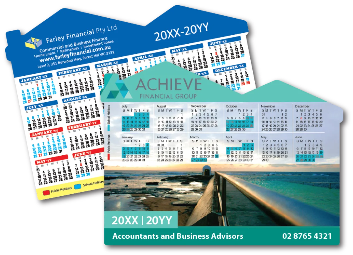 A5 House — Financial year calendar magnets