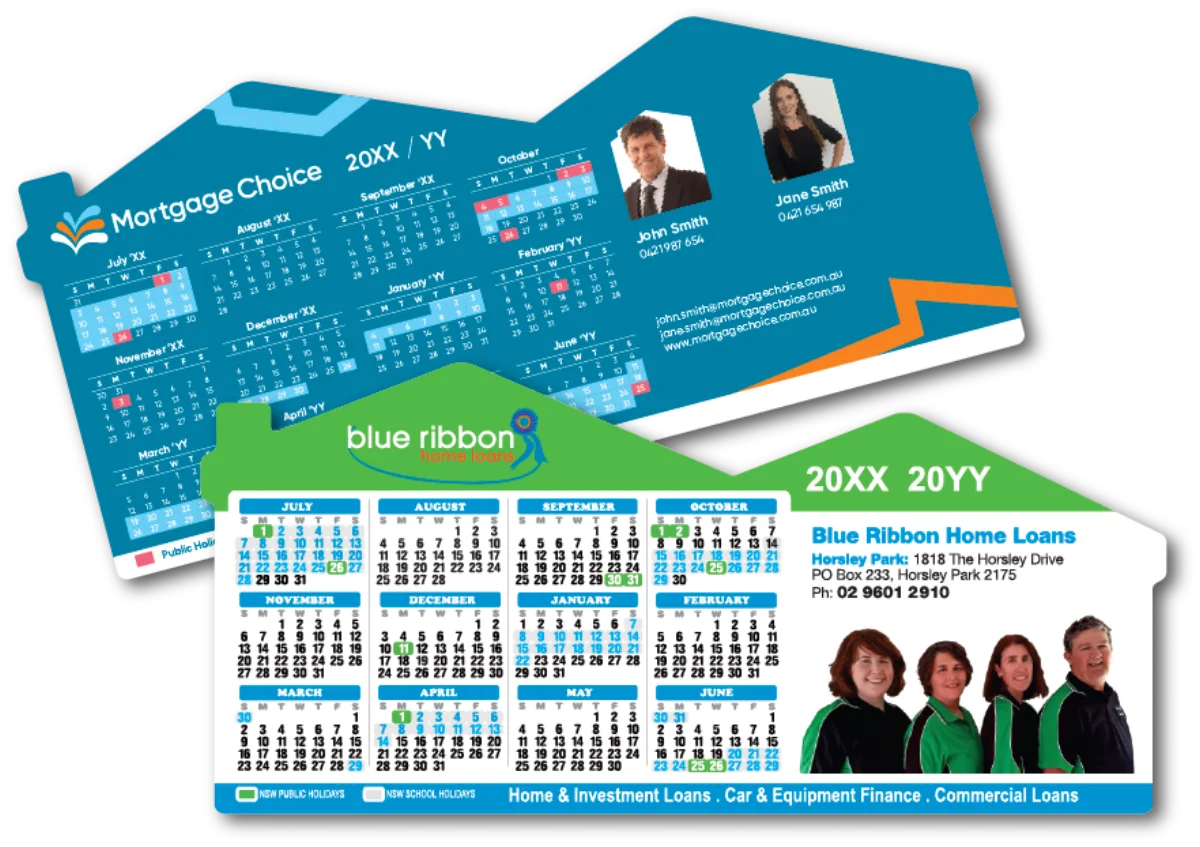 DL House Landscape — Financial year calendar magnets