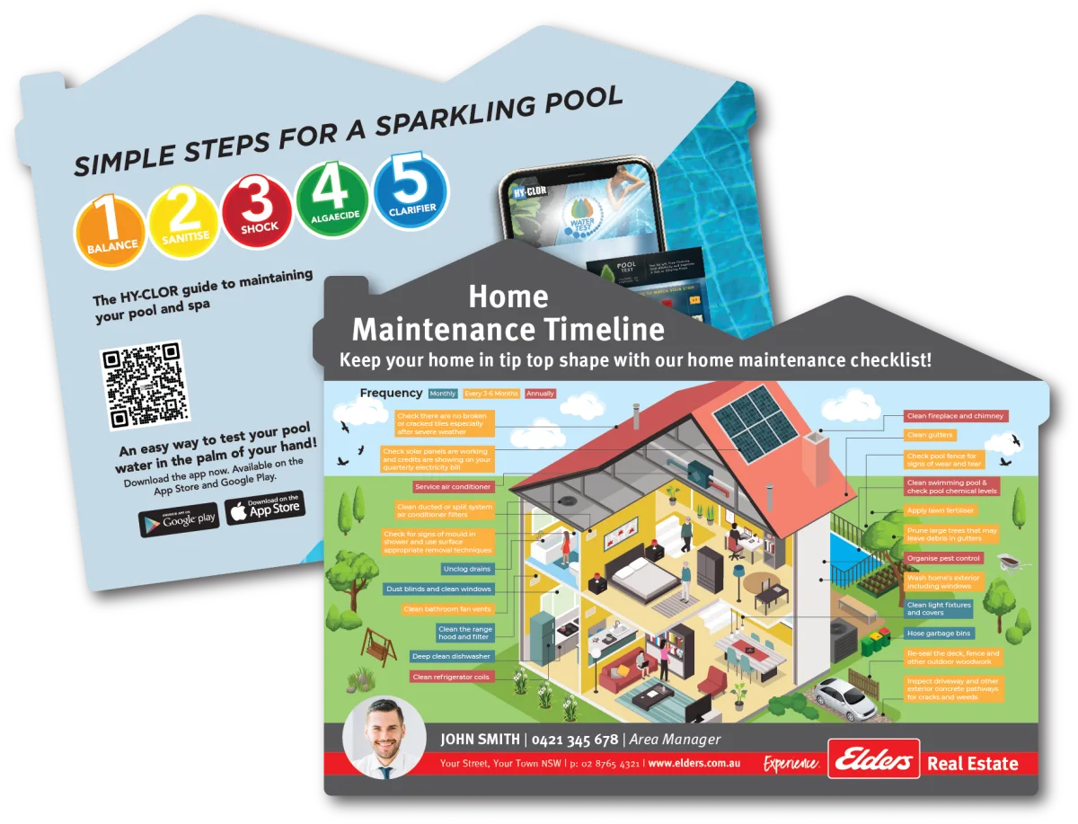 A5 House — Information fridge magnets