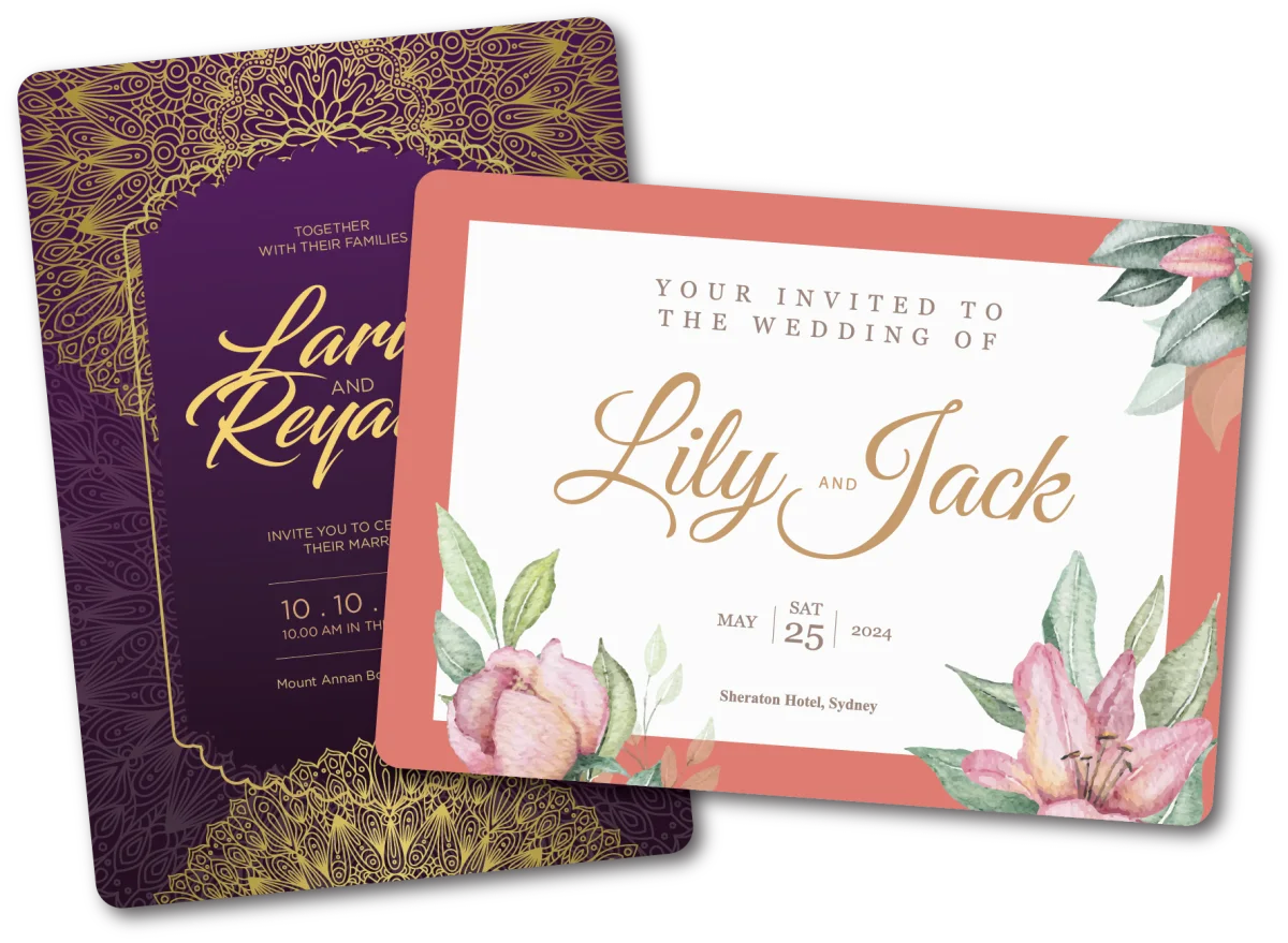 A5 — Invitation and special event magnets