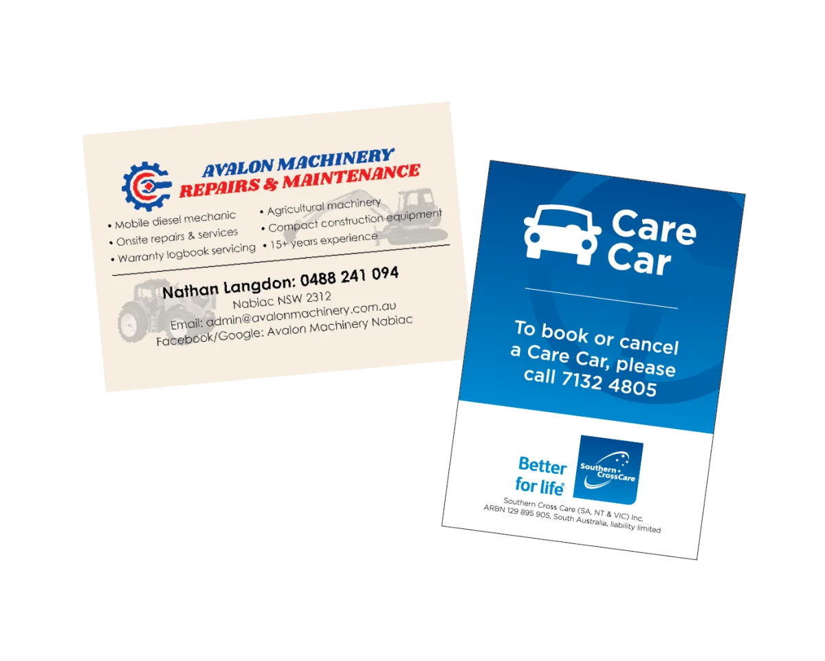 XXL Business Card — Fridge magnets for mechanics and the car industry