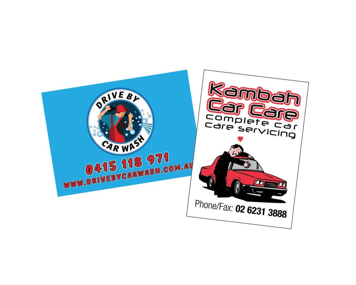 Small Business Card — Fridge magnets for mechanics and the car industry