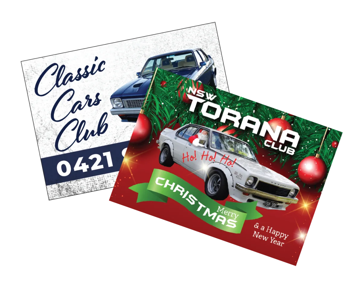 Small Business Card — Fridge magnets for car clubs