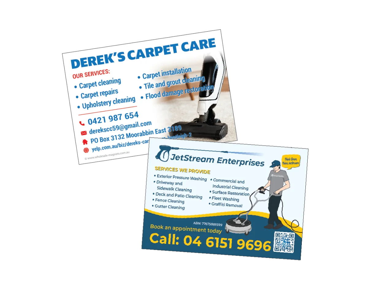XXL Business Card — Fridge magnets for carpet cleaners