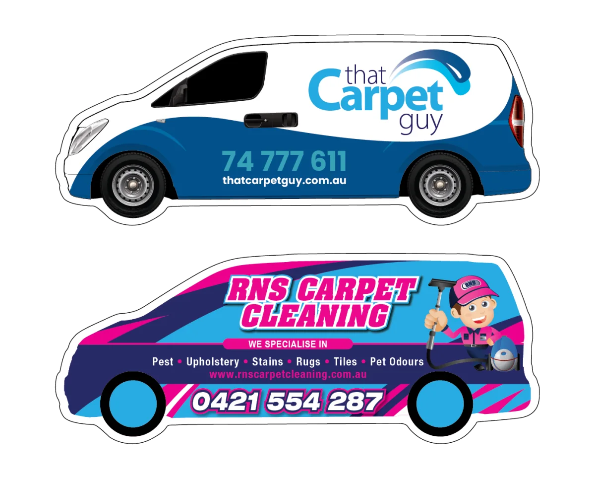 Large Van — Fridge magnets for carpet cleaners