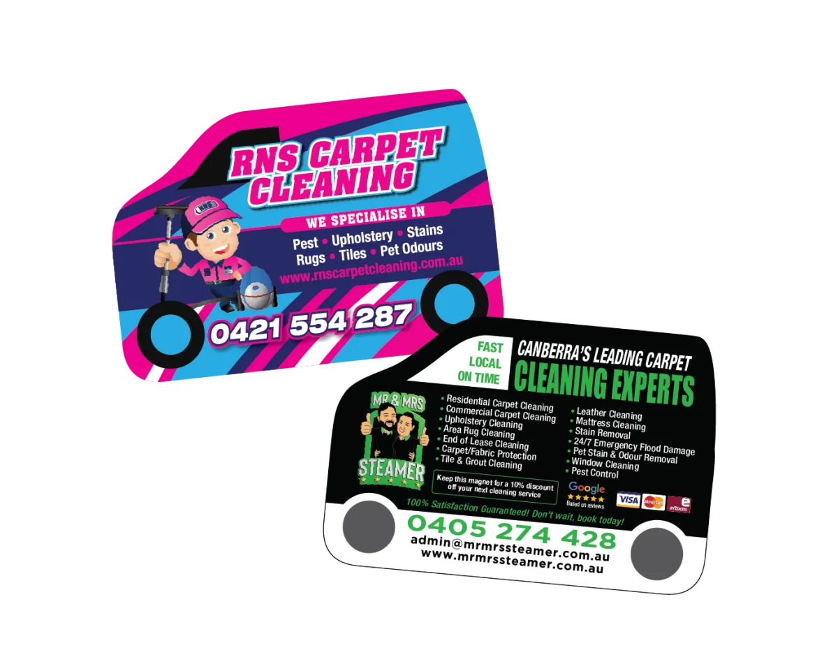 Small Van — Fridge magnets for carpet cleaners