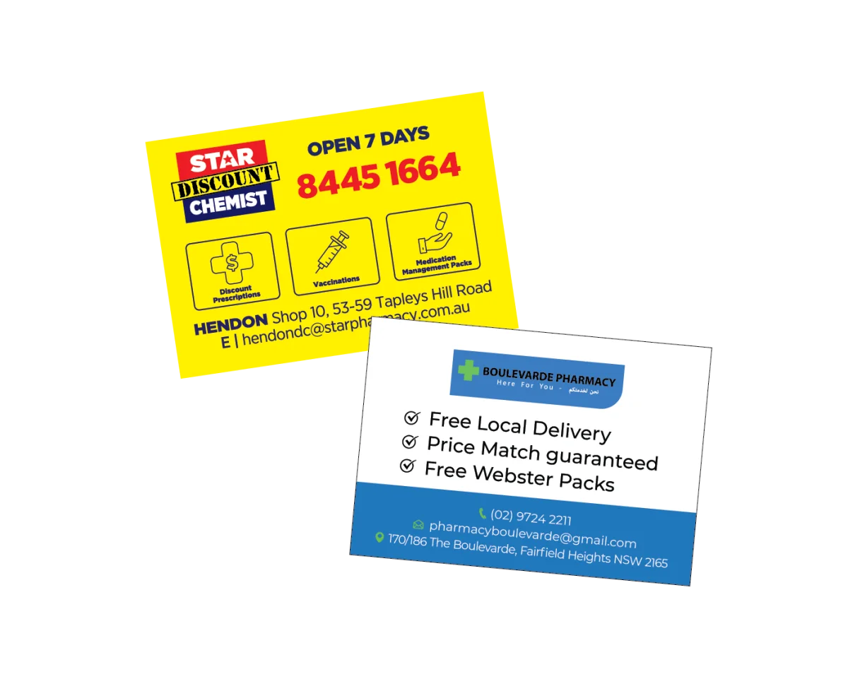 XXL Business Card — Fridge magnets for pharmacies