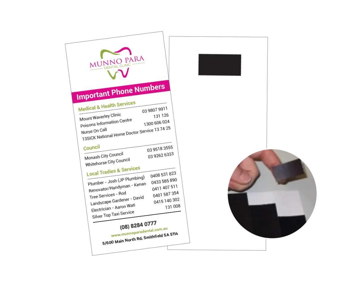 DL With Patch Magnet — Fridge magnets for dentists