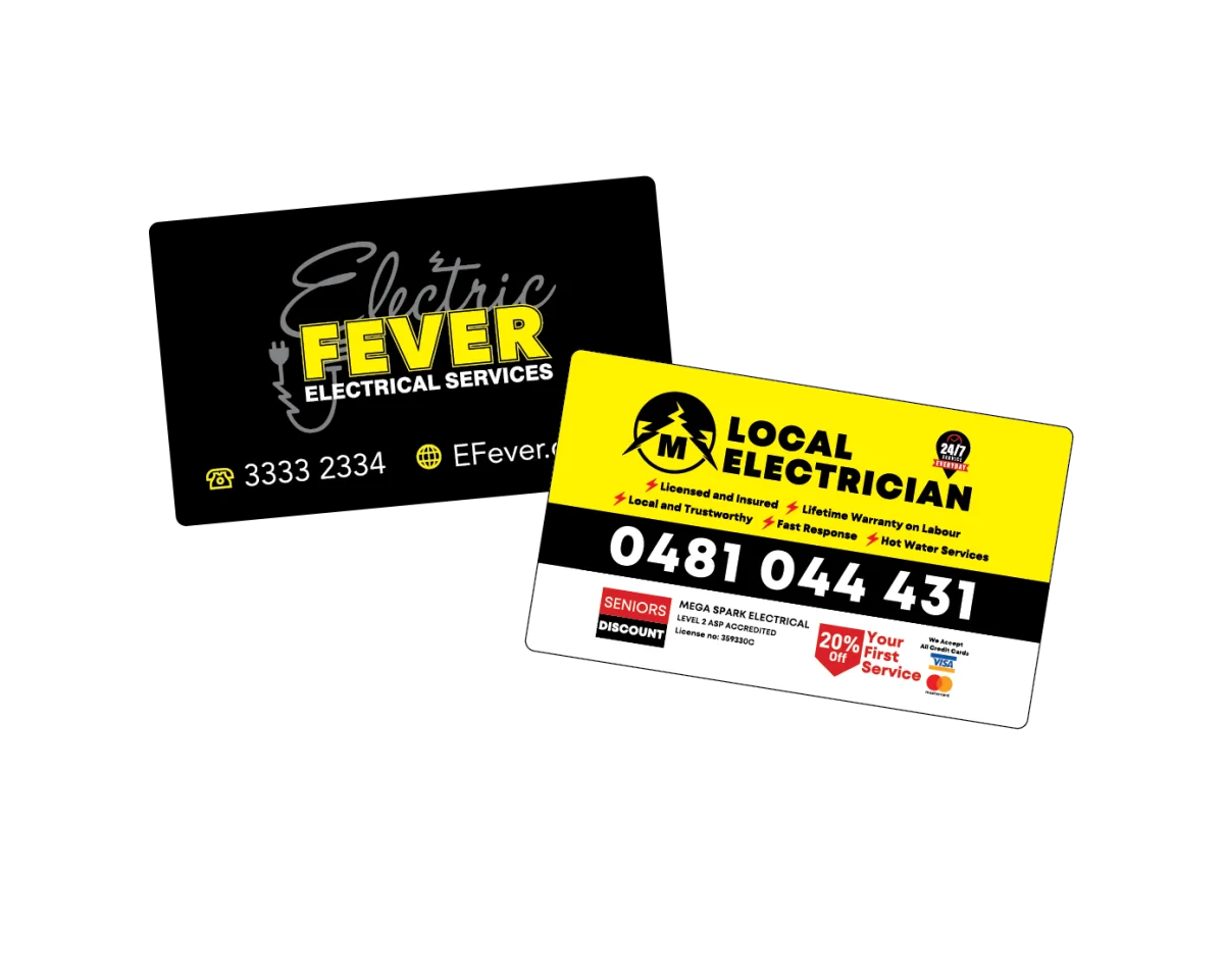Business Card — Fridge magnets for electricians