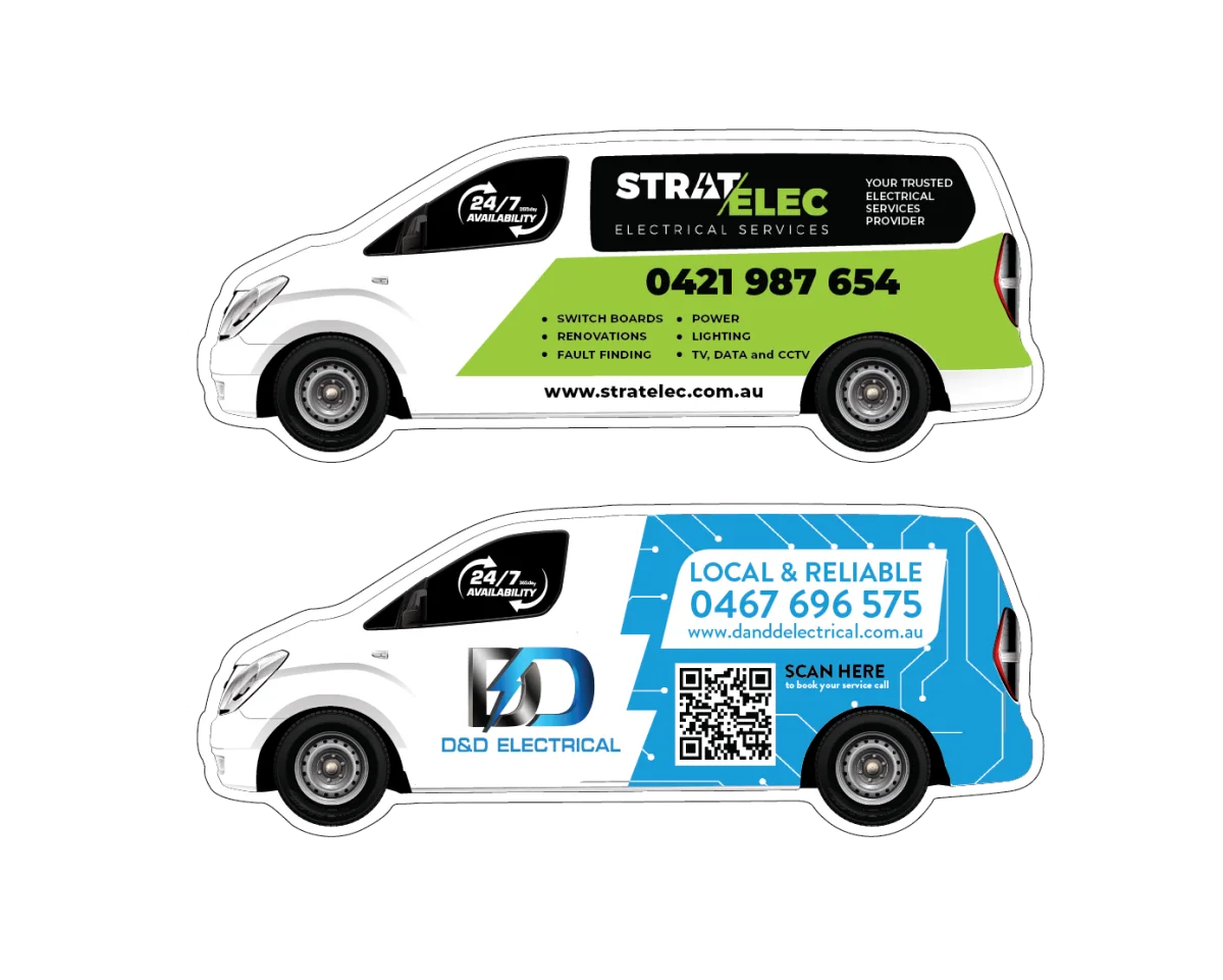 Large Van — Fridge magnets for electricians
