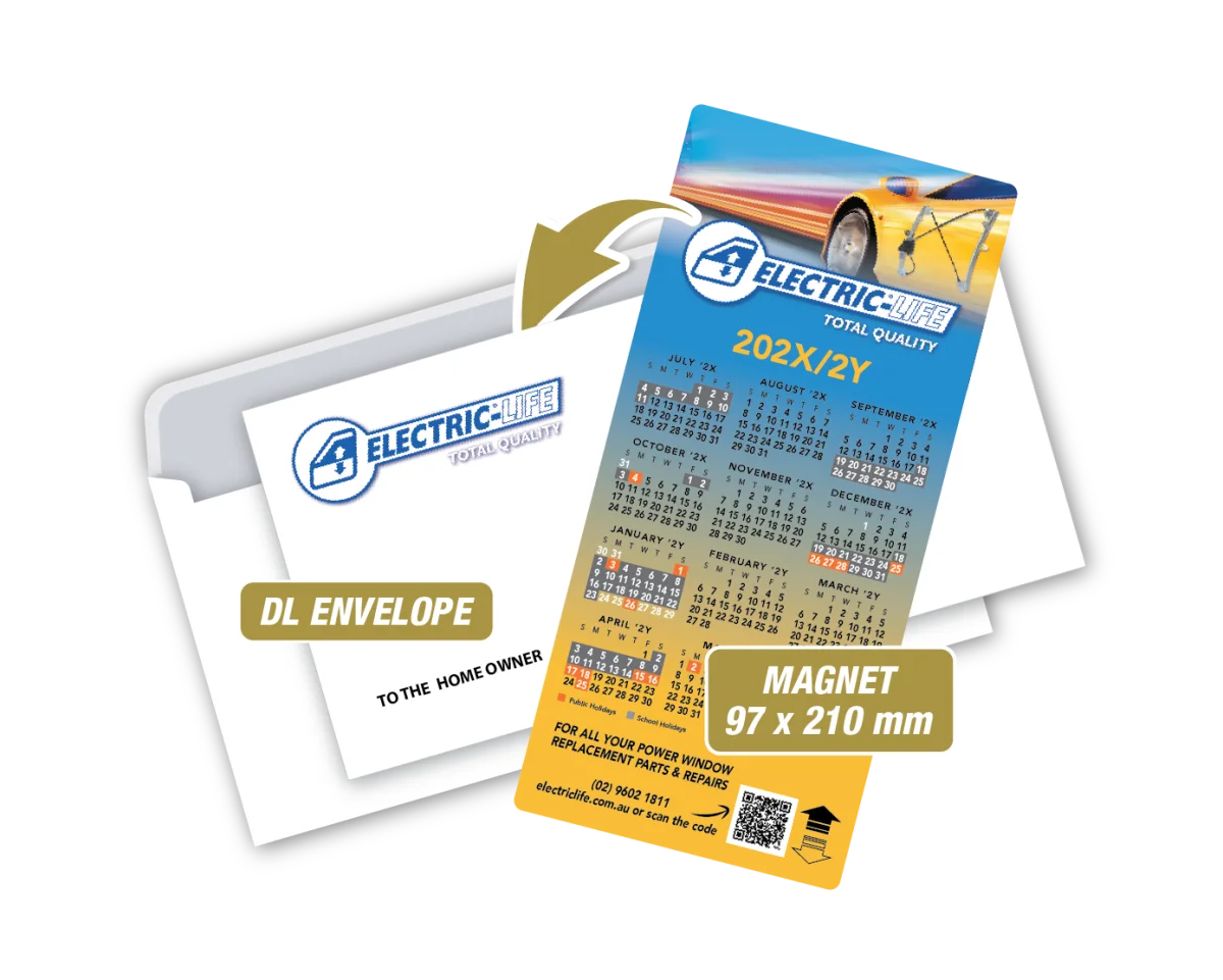 DL Magnet with Envelope — Fridge magnets for electricians