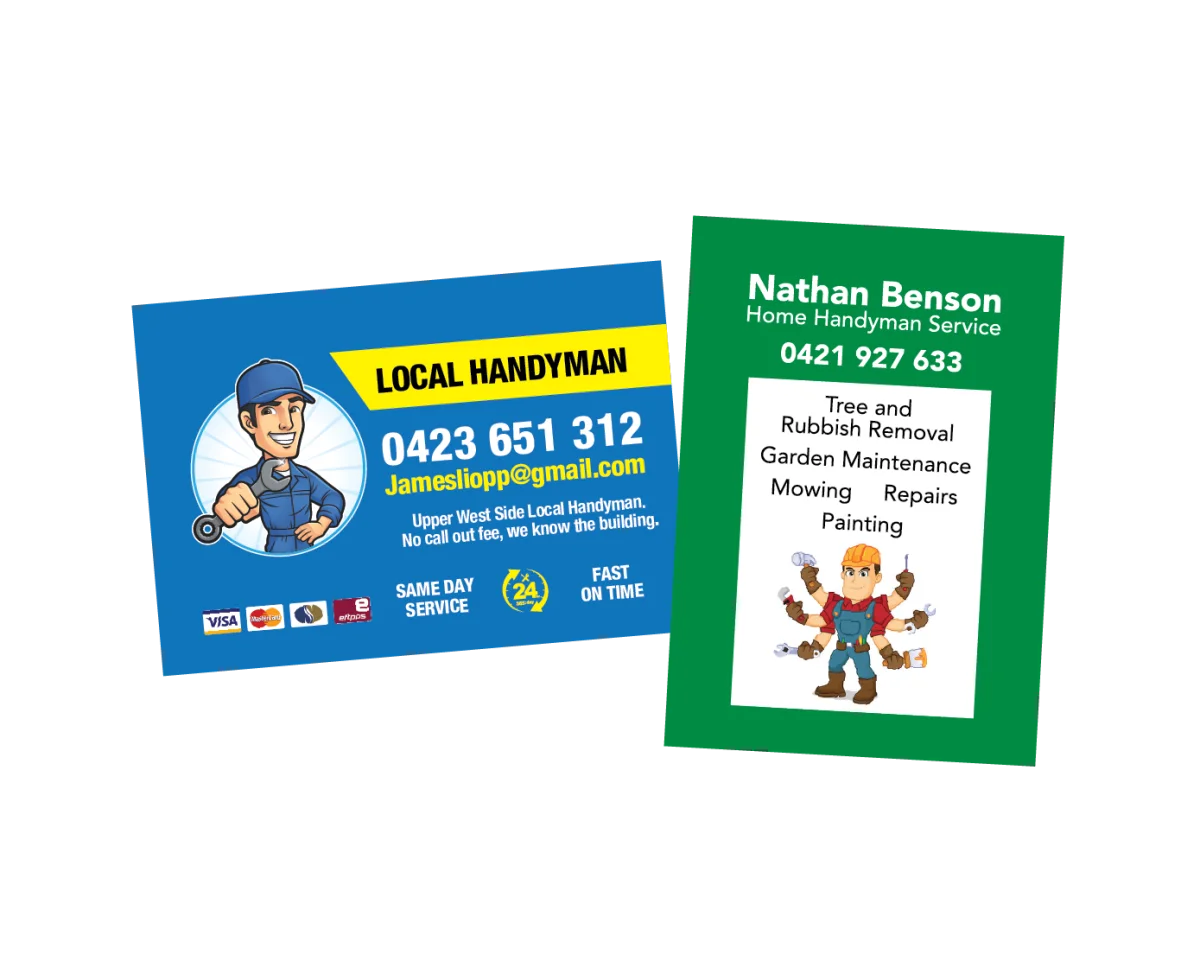 XXL Business Card — Fridge magnets for handymen and builders
