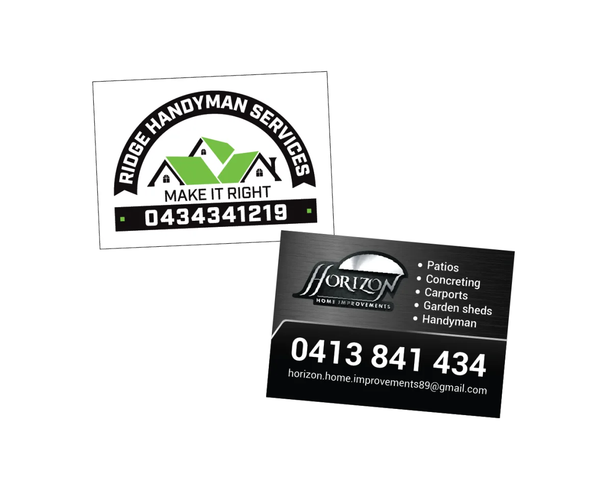 Small Business Card — Fridge magnets for handymen and builders