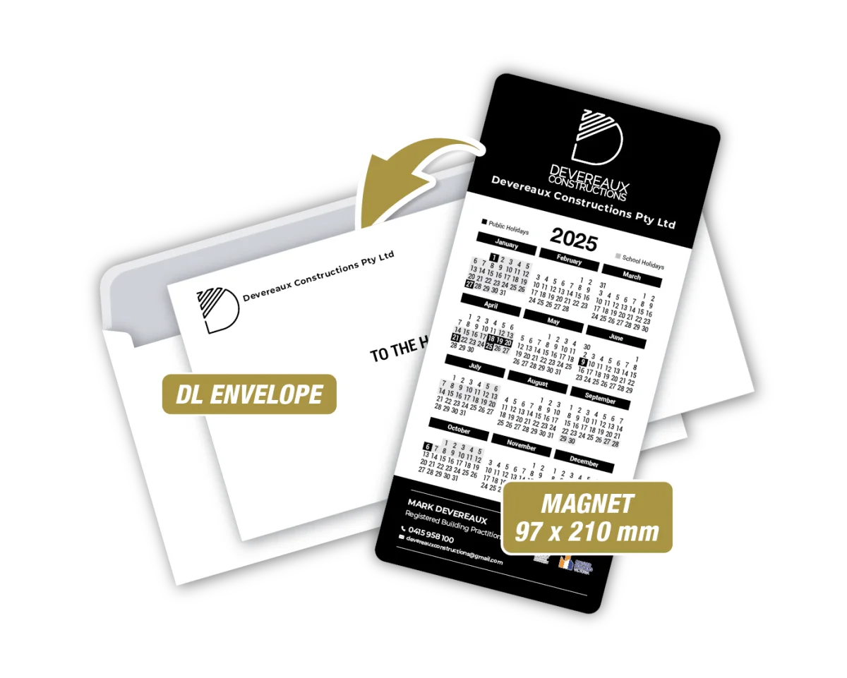 DL Magnet with Envelope — Fridge magnets for handymen and builders