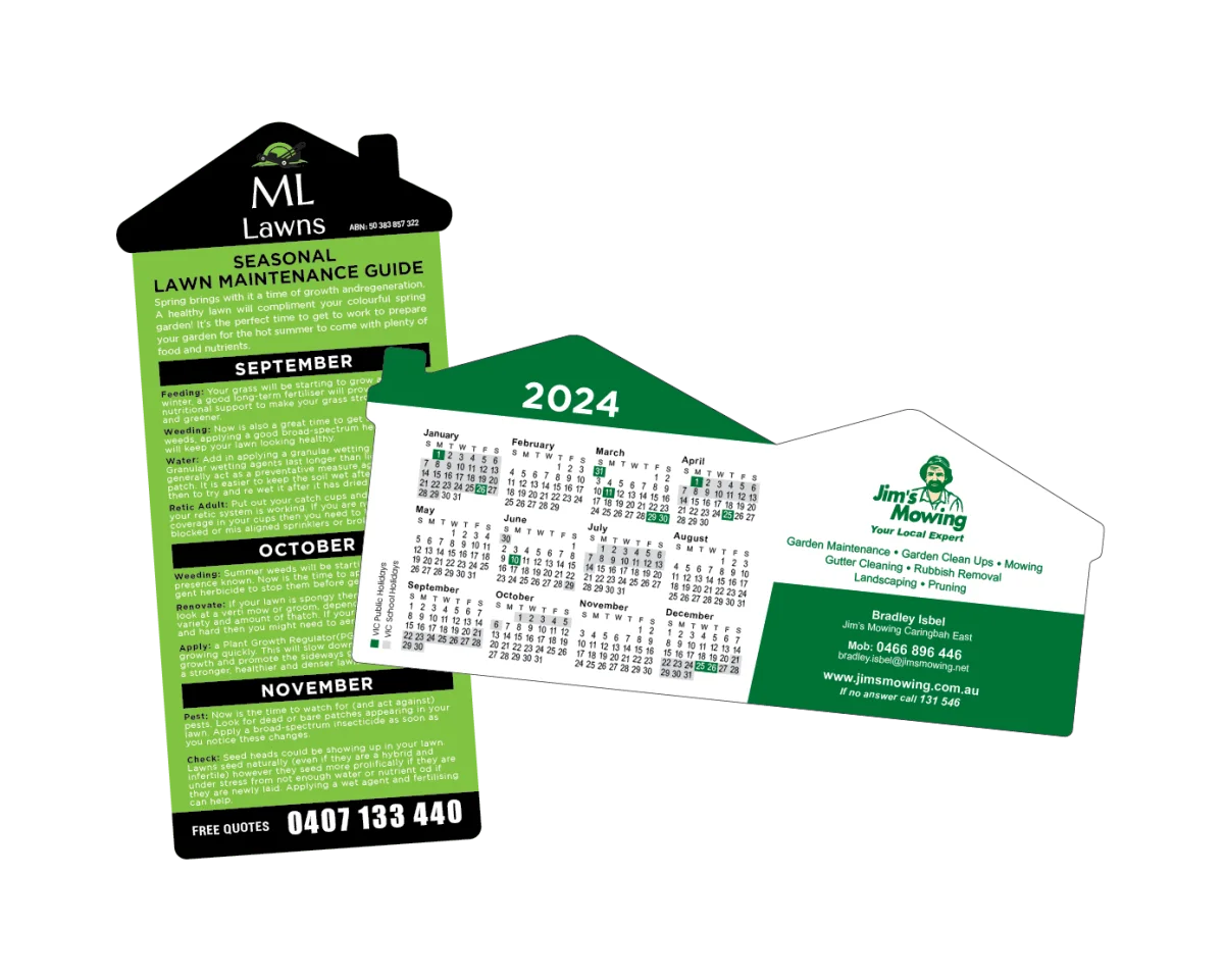 DL House — Fridge magnets for lawn mowing and garden services