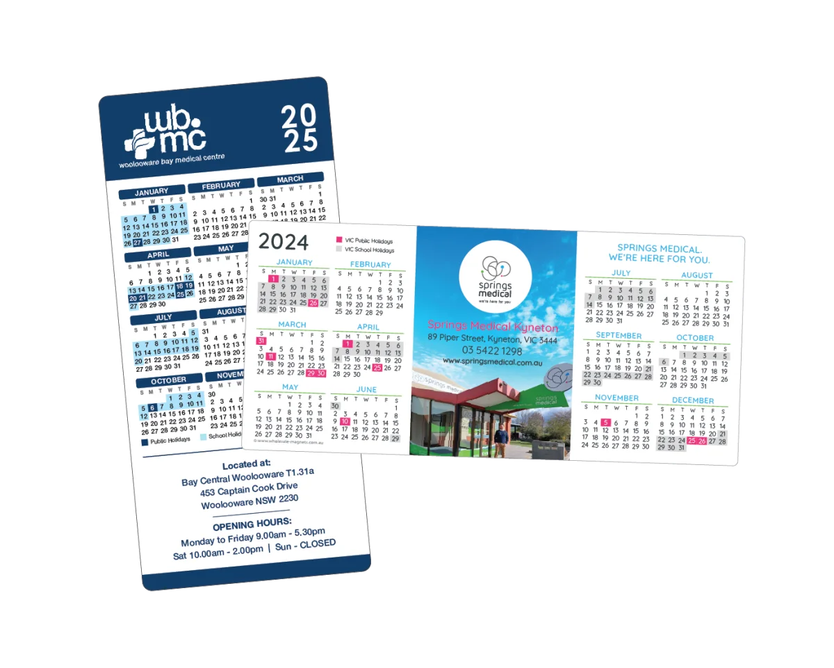 Standard DL — Fridge magnets for medical practices and GPs