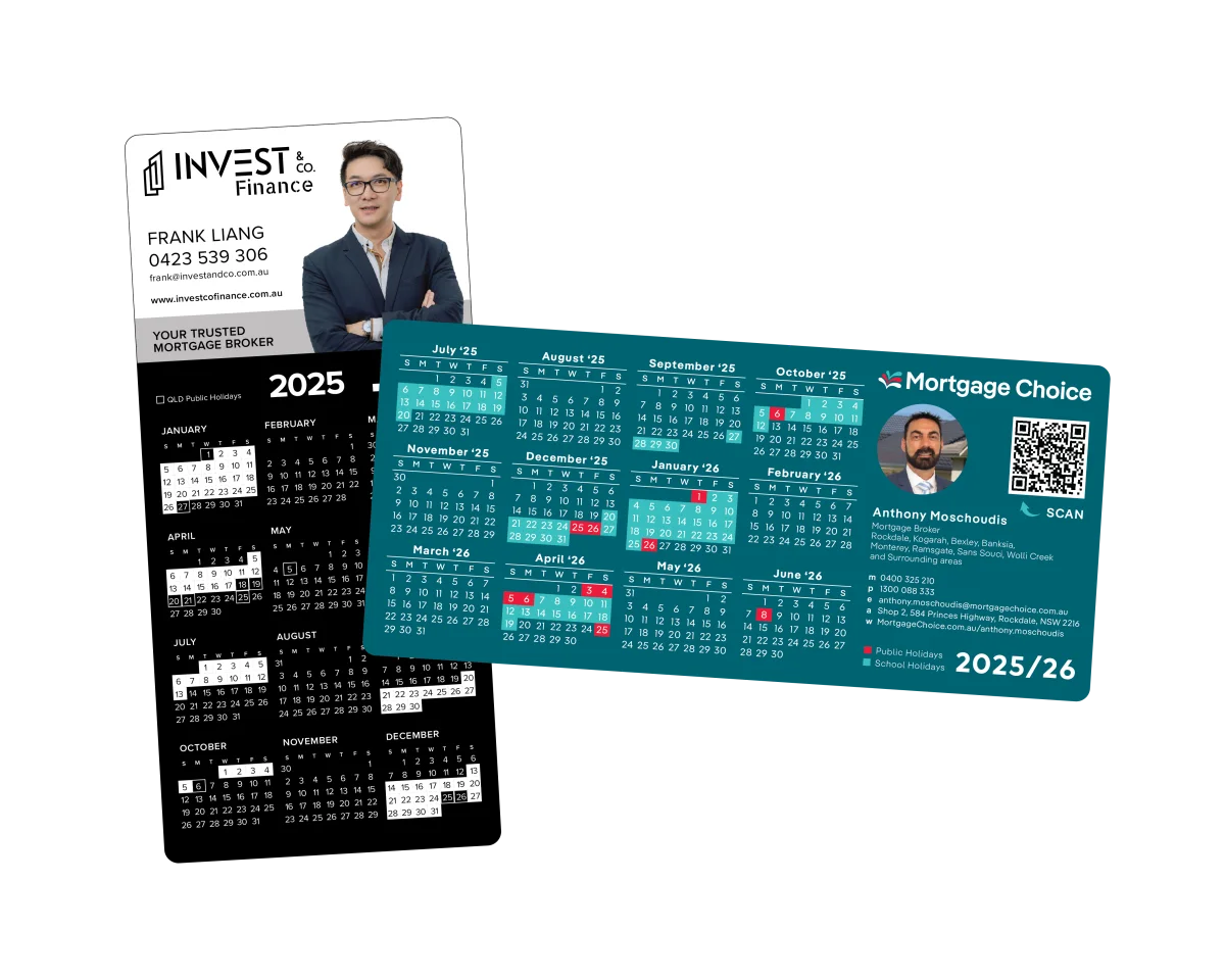 Standard DL — Fridge magnets for mortgage brokers