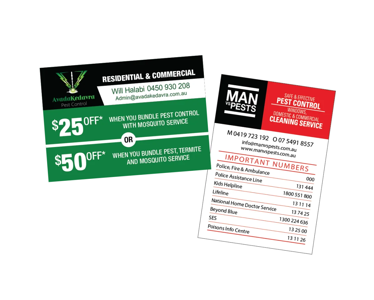 XXL Business Card — Fridge magnets for pest controllers