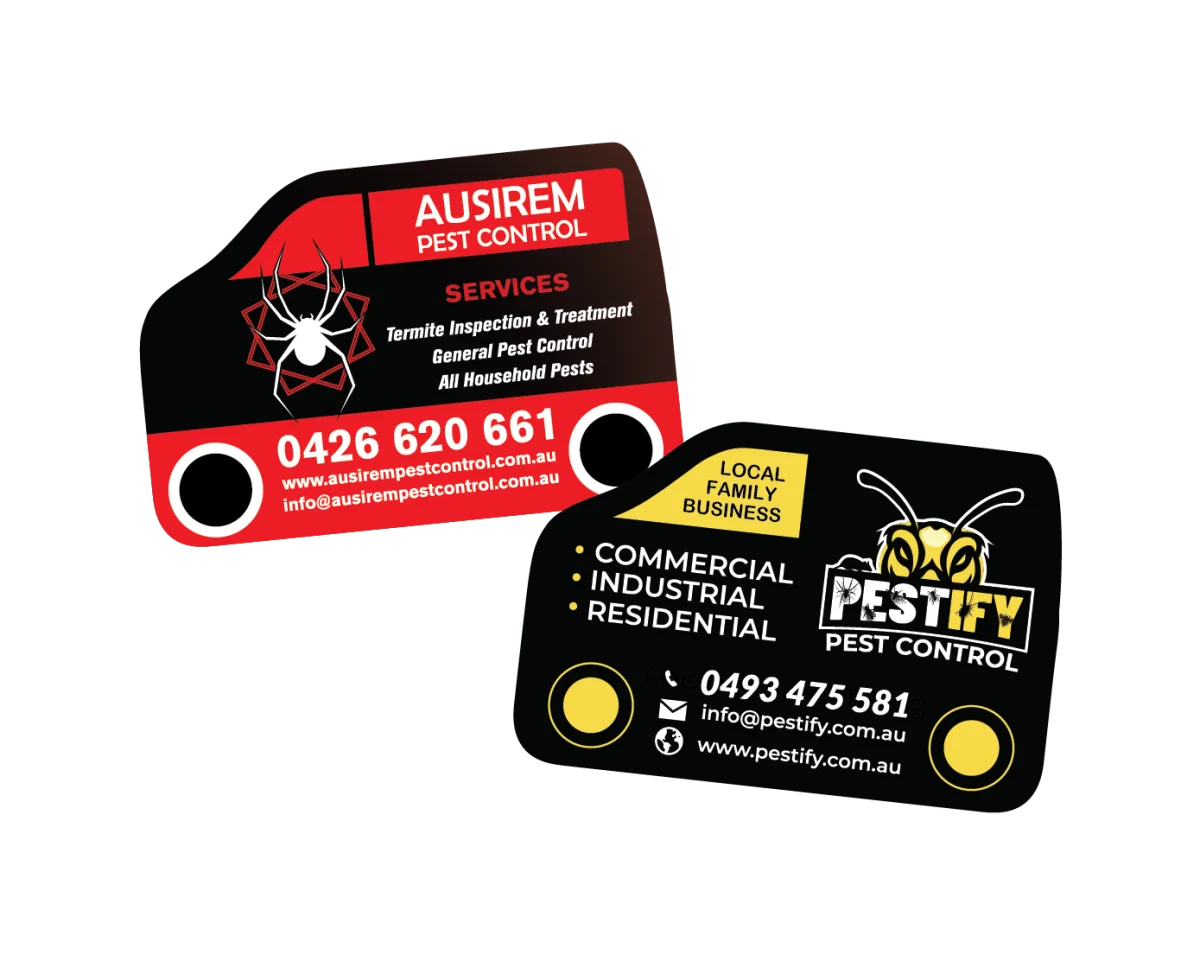 Small Van — Fridge magnets for pest controllers