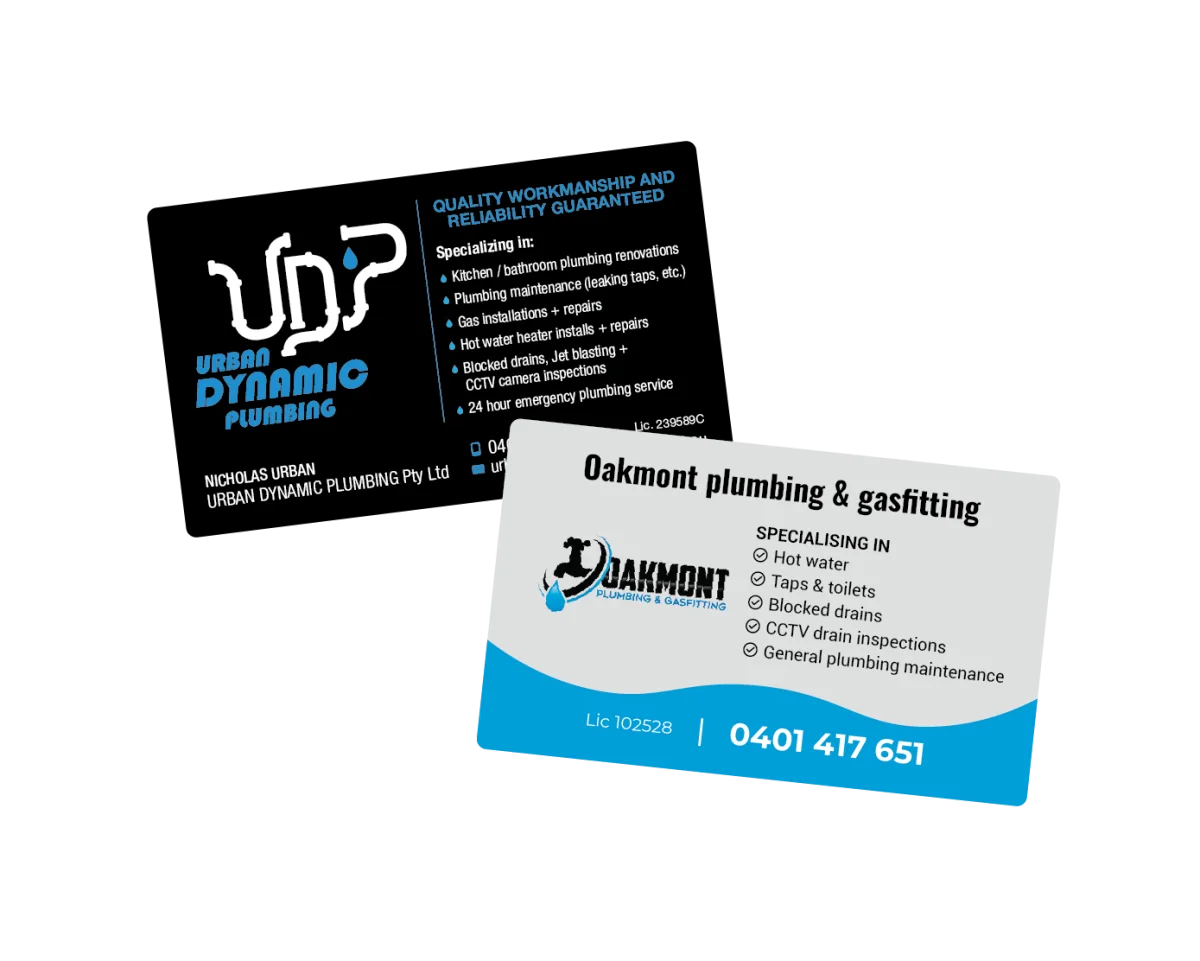 Business Card — Fridge magnets for plumbers