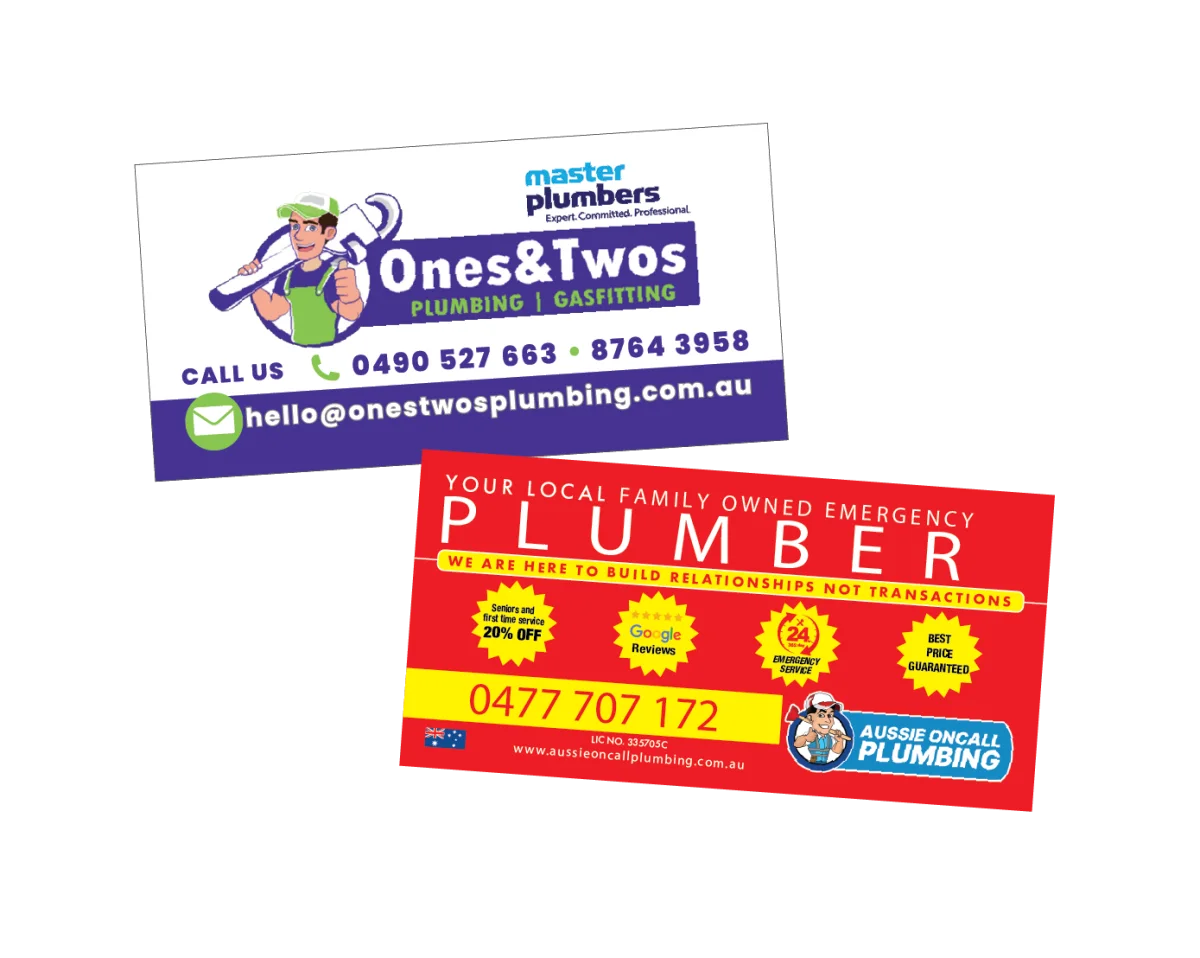 XLong Business Card — Fridge magnets for plumbers