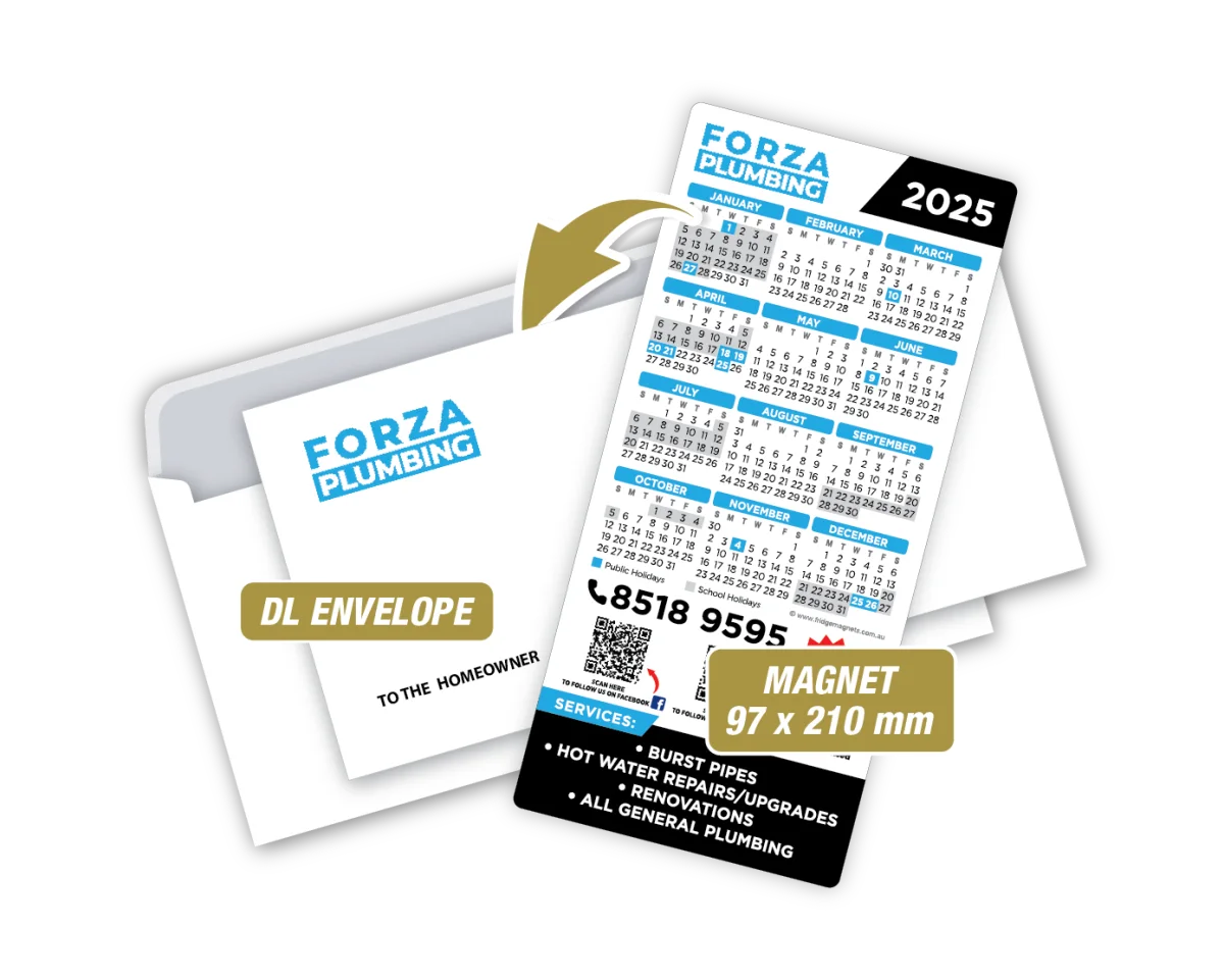 DL Magnet with Envelope — Fridge magnets for plumbers