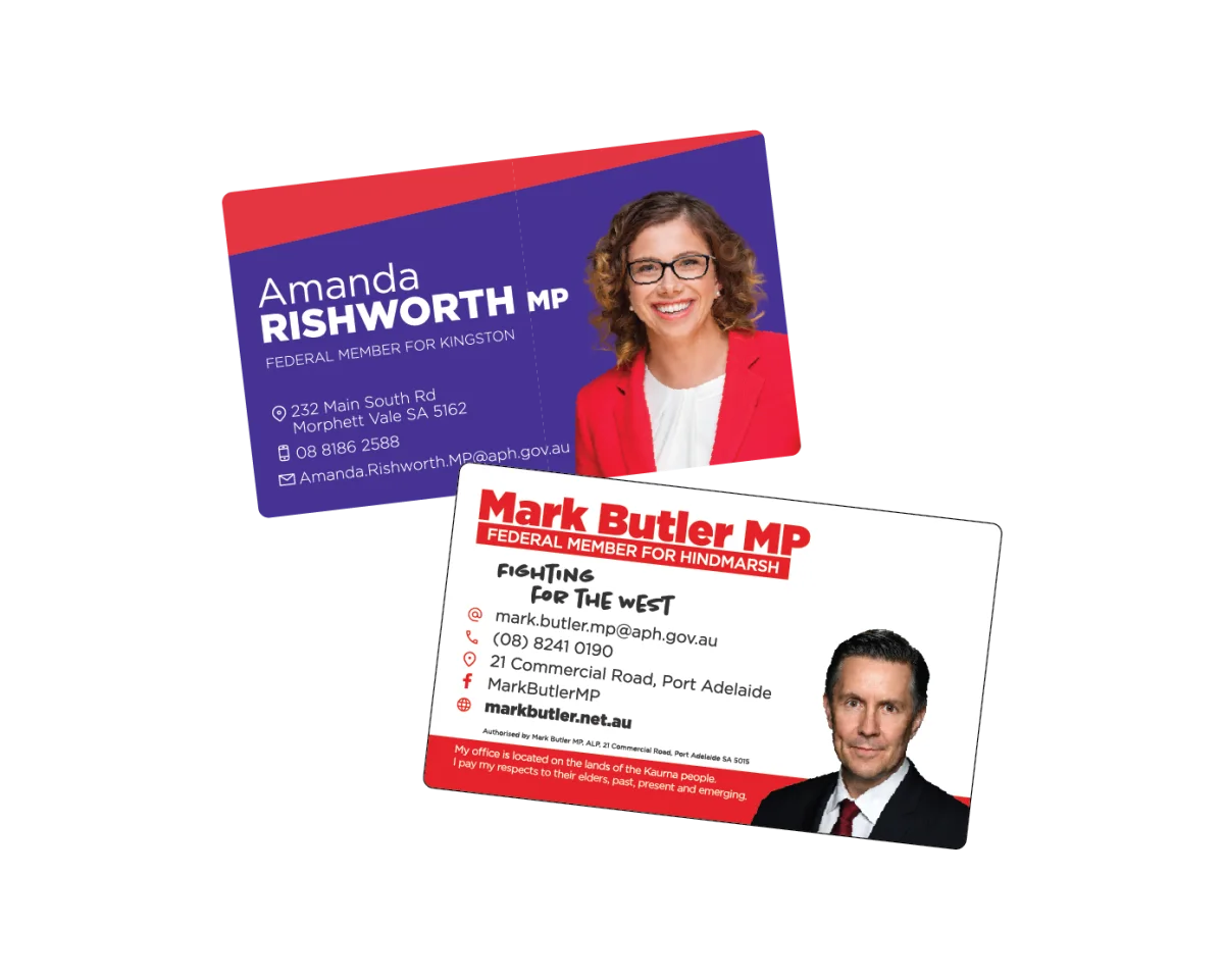 Business Card — Fridge magnets for politicians and campaigns