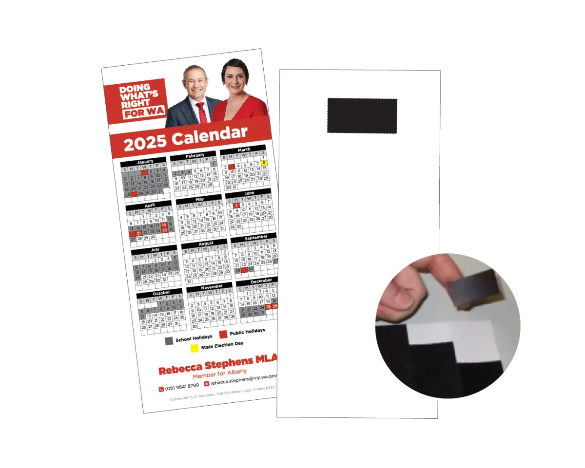 DL With Patch Magnet — Fridge magnets for politicians and campaigns