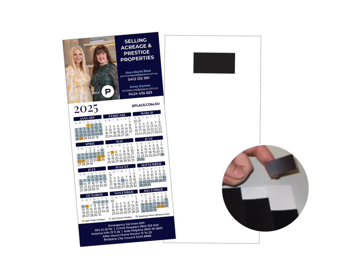 DL With Patch Magnet — Fridge magnets for real estate agents
