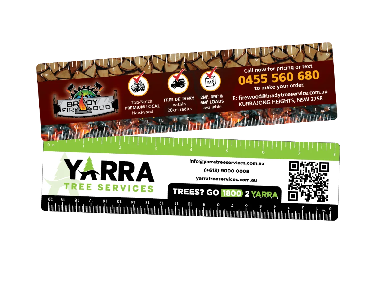 Ruler — Fridge magnets for tree services and firewood