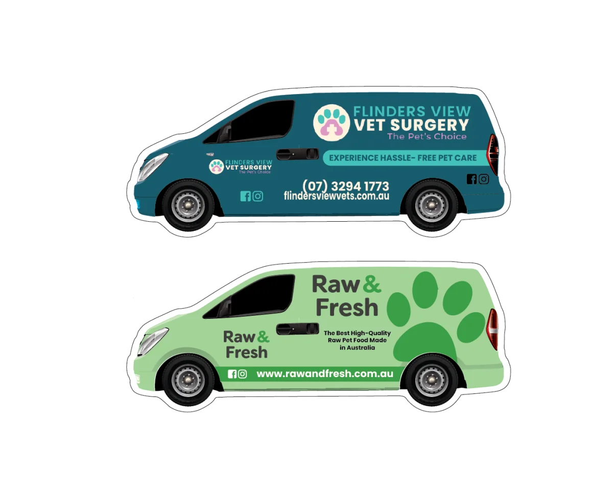 Large Van — Fridge magnets for vets and pet businesses