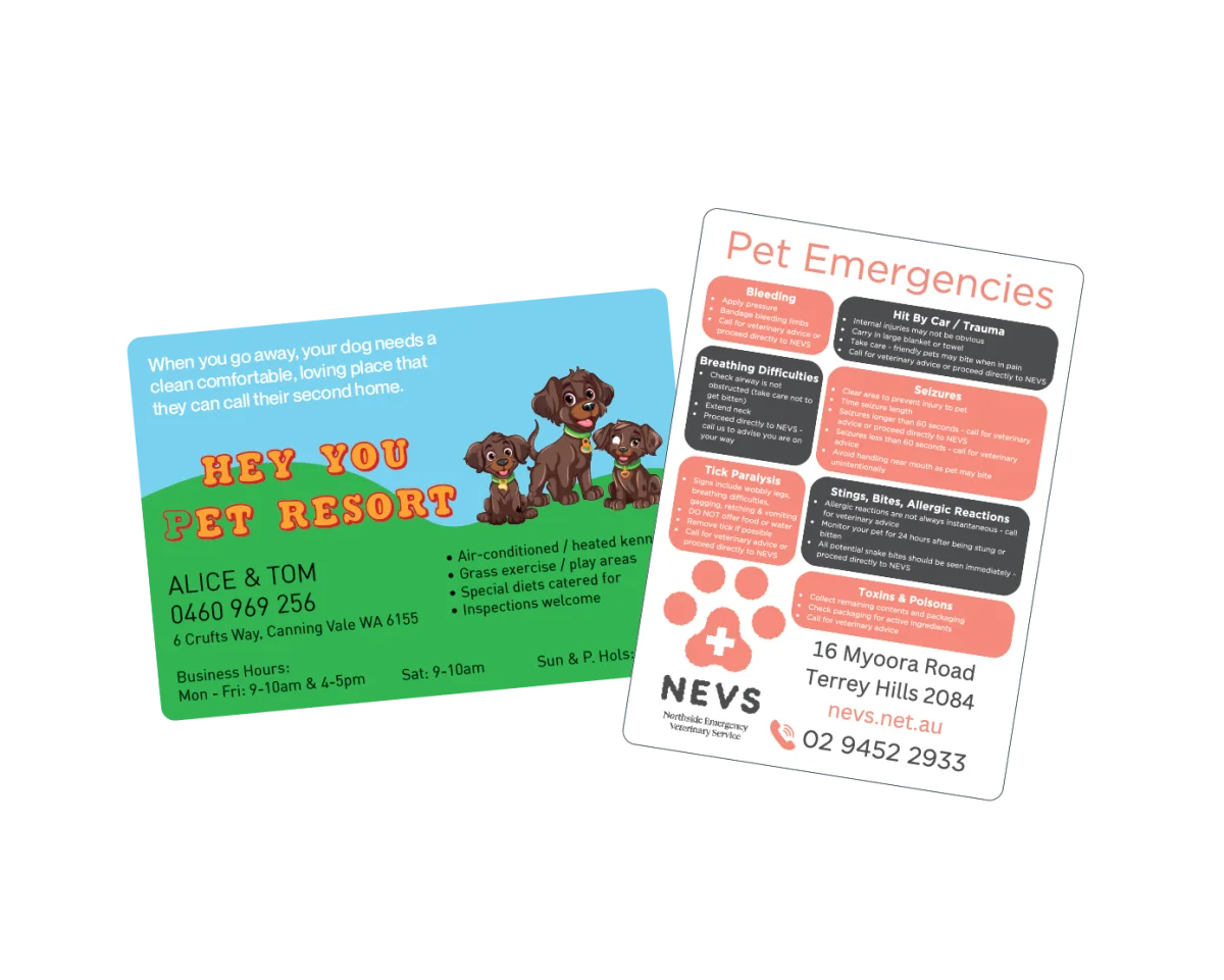 A6 — Fridge magnets for vets and pet businesses