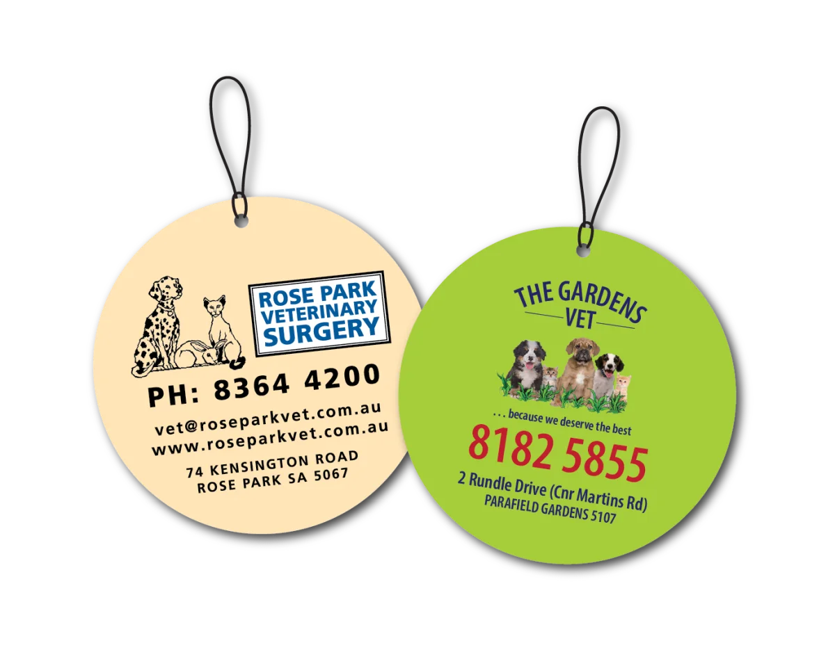 Air Freshener - Circle — Fridge magnets for vets and pet businesses