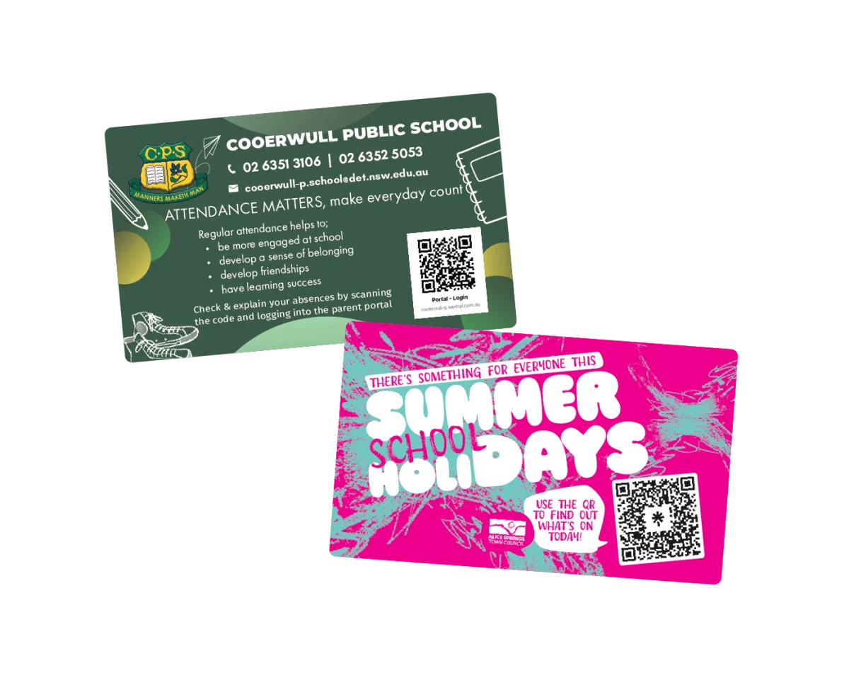 Business Card — Fridge magnets for schools
