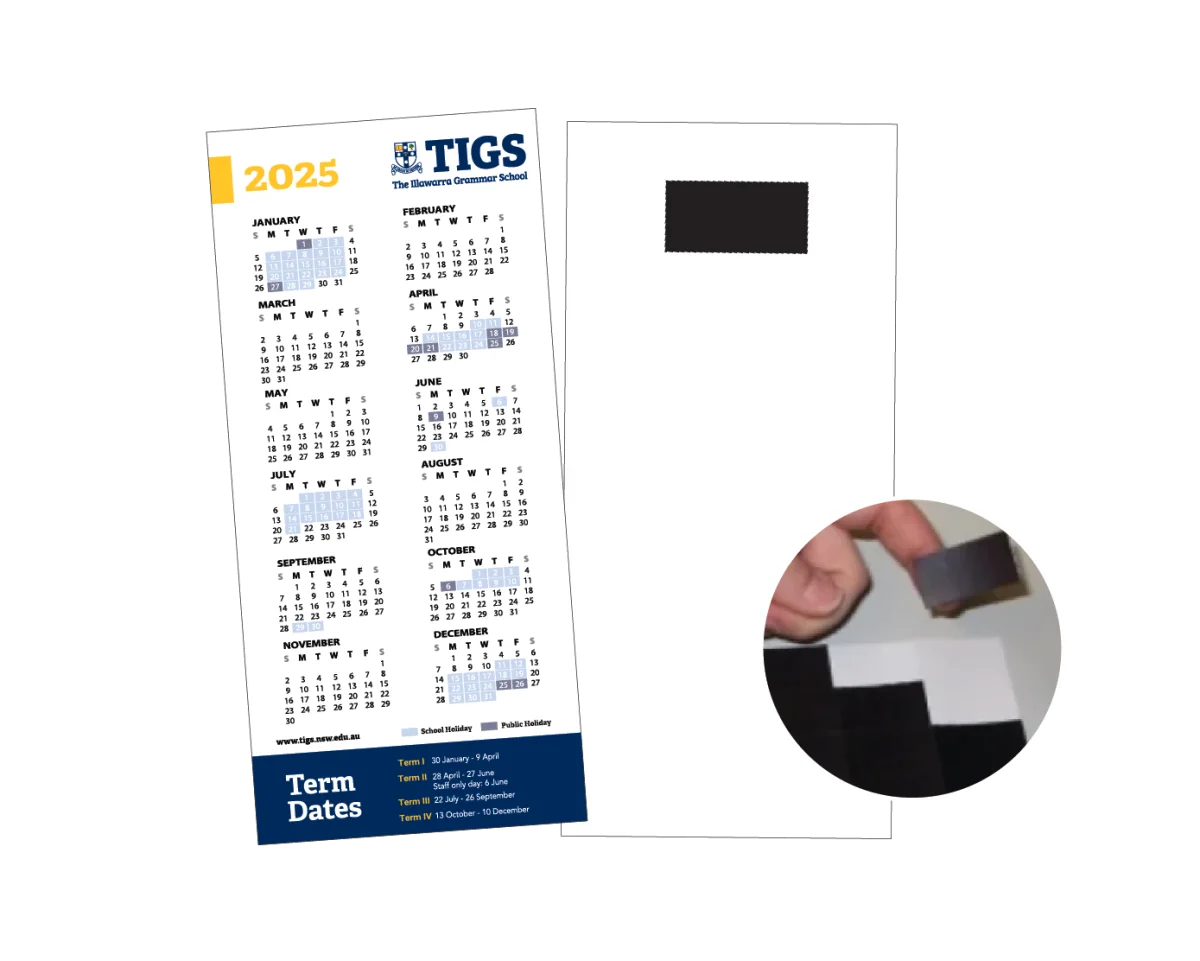 DL With Patch Magnet — Fridge magnets for schools