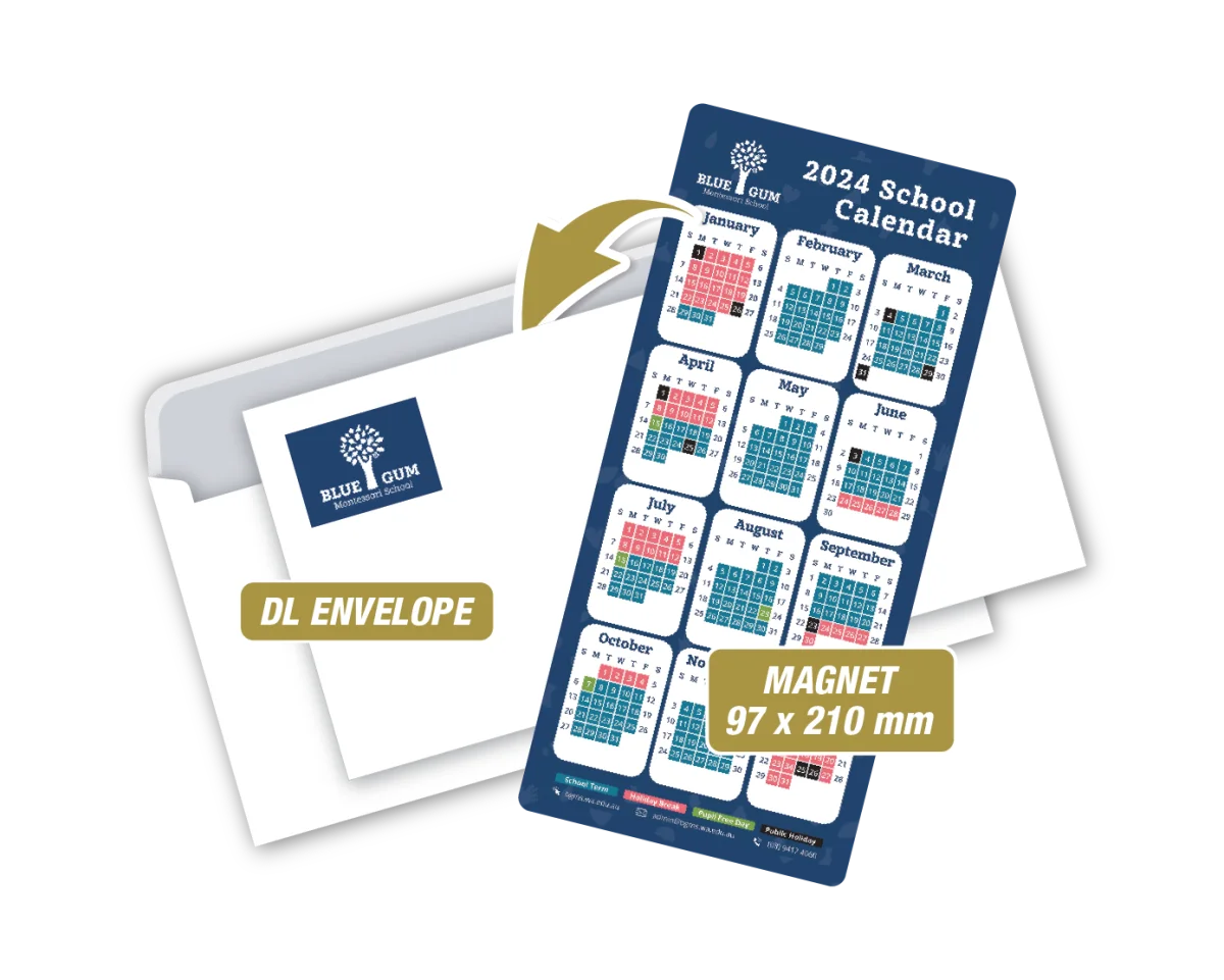 DL Magnet with Envelope — Fridge magnets for schools