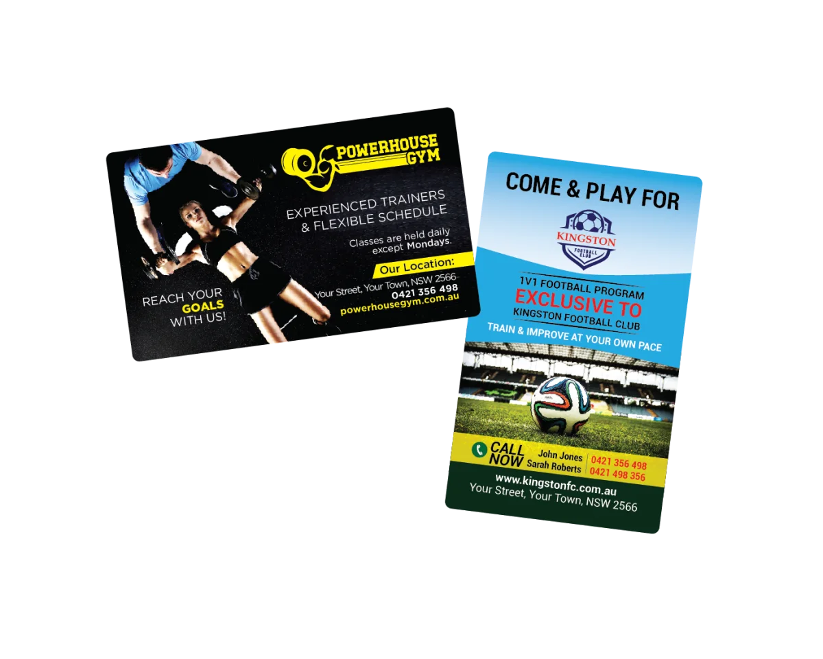 Business Card — Fridge magnets for sports clubs