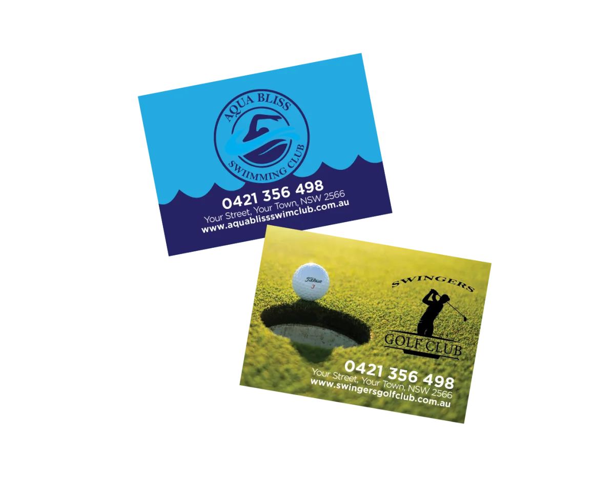 Small Business Card — Fridge magnets for sports clubs