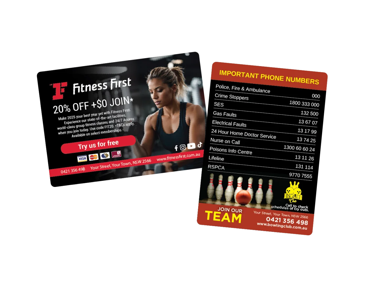 A6 — Fridge magnets for sports clubs