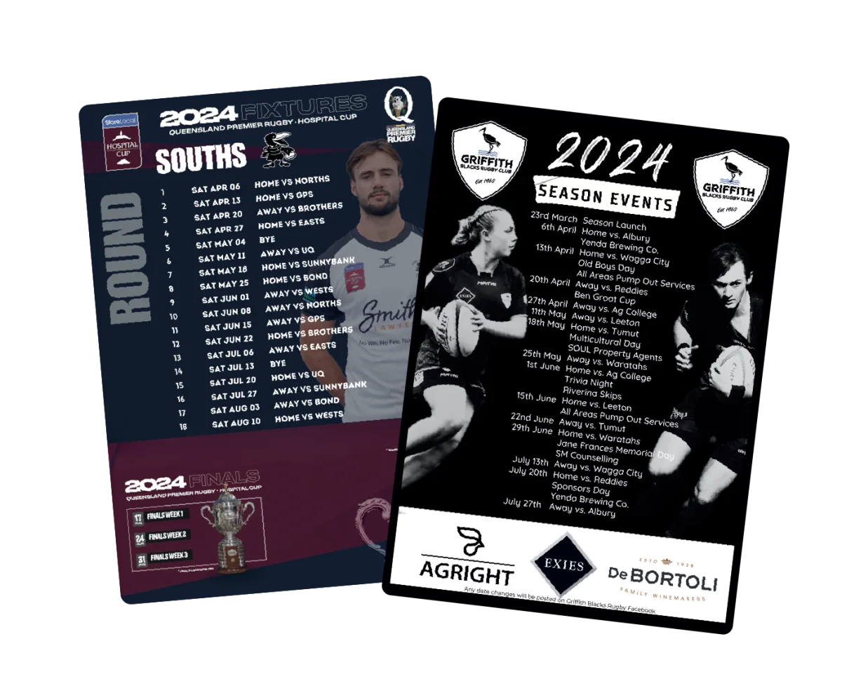 A5 — Fridge magnets for sports clubs