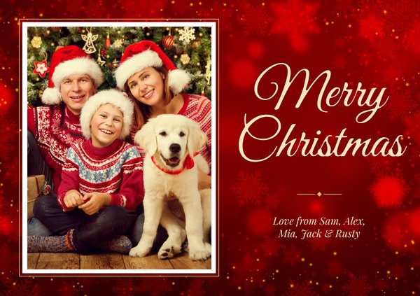 Christmas card magnets example from MagnetPhoto